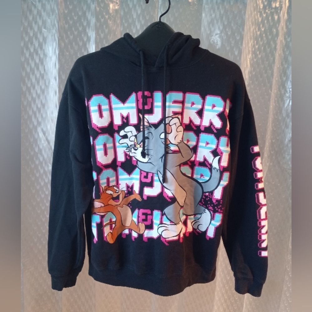 TOM & JERRY Cartoon Hoodie Women's Size L